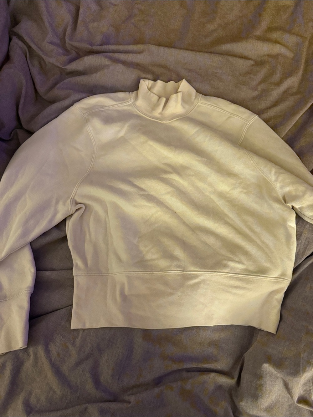 DSG Cream Mock Neck Sweatshirt